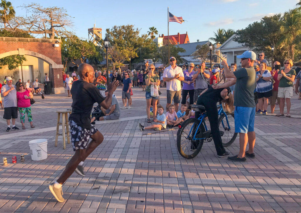Mallory Square Performers and Audience